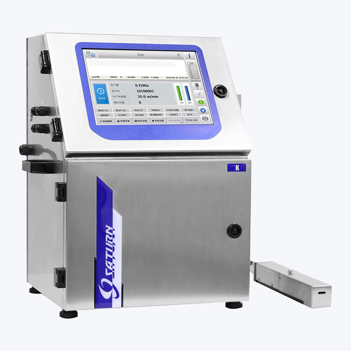 Saturn K750 — компактный промышленный принтер с нержавеющим корпусом и гибким шлангом печатающей головки