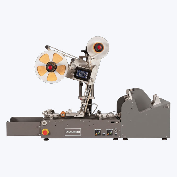 Автоматический аппликатор этикеток Savema D-110 S для маркировки продукции и упаковки