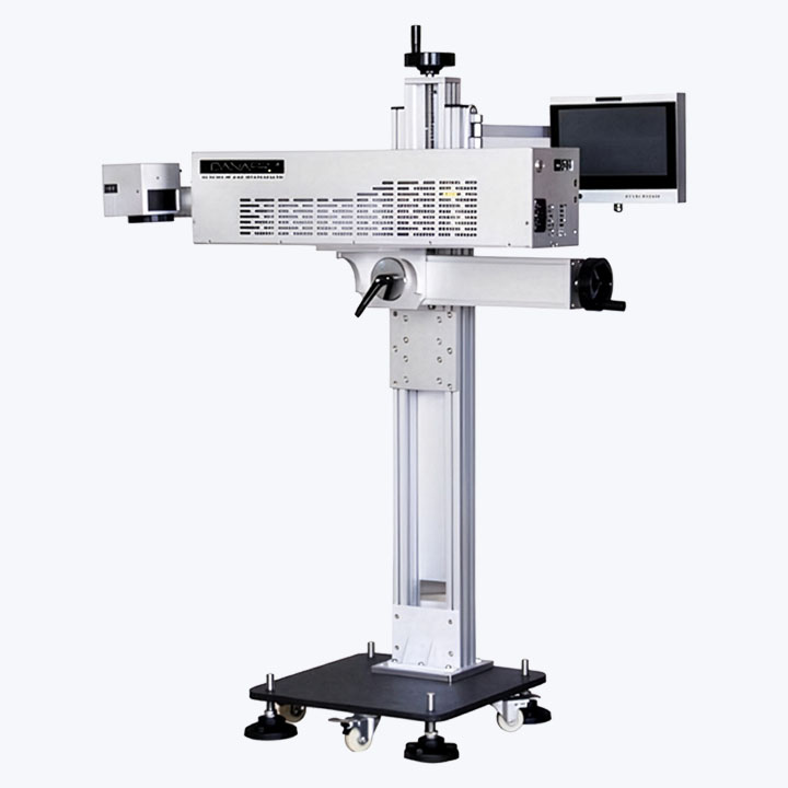 Welljets F-3030 — оптоволоконный лазерный маркиратор на мобильной стойке