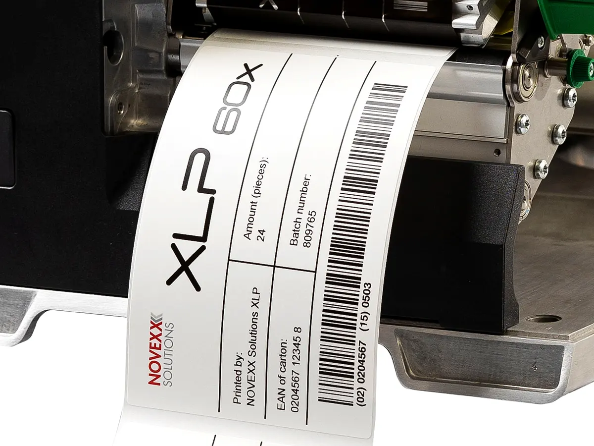 Печать транспортных этикеток принтером Novexx XLP 60x с 2D и линейными штрих-кодами